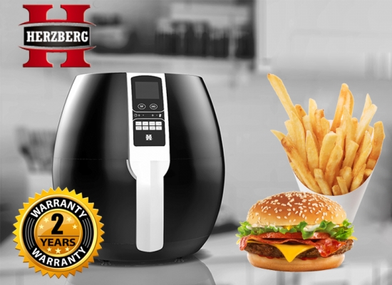 Deal Donkey - Herzberg Hg-5013 Digitale Airfryer - Kook Sneller En Gezonder