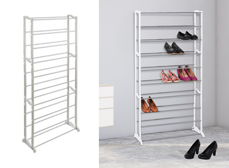 Deal Donkey - Hi Schoenenrek - Schoenenkast - Voor 40 Paar Schoenen - Wit Deal Donkey - Hi Schoenenrek - Schoenenkast - Voor 40 Paar Schoenen - Wit