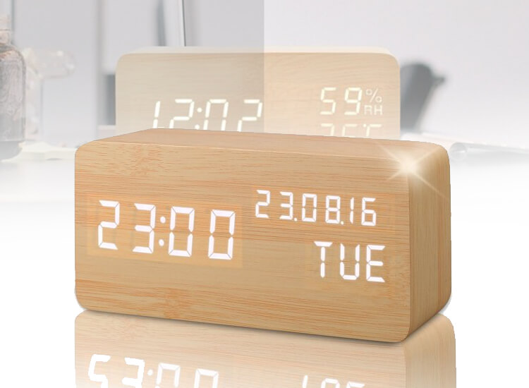 Deal Donkey - Houten Design Wekker - Met Zeer Uitgebreide Functionaliteiten Deal Donkey - Houten Design Wekker - Met Zeer Uitgebreide Functionaliteiten