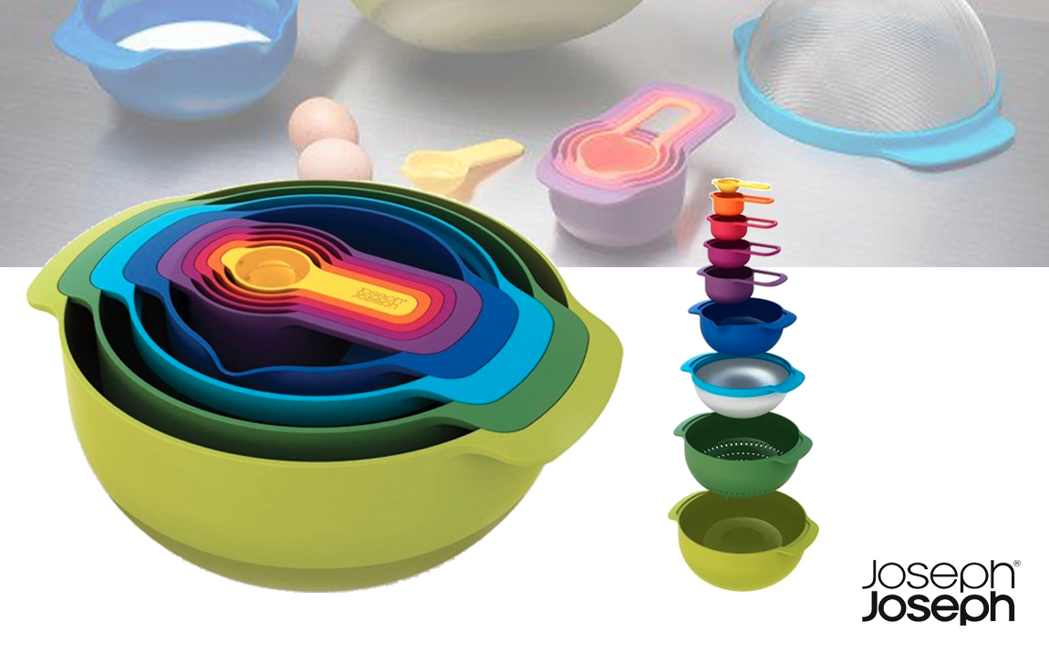 Deal Donkey - Joseph Joseph Nest 9 Plus Meng- En Maatkommen - Set Van 9 - Verschillende Kleuren Deal Donkey - Joseph Joseph Nest 9 Plus Meng- En Maatkommen - Set Van 9 - Verschillende Kleuren