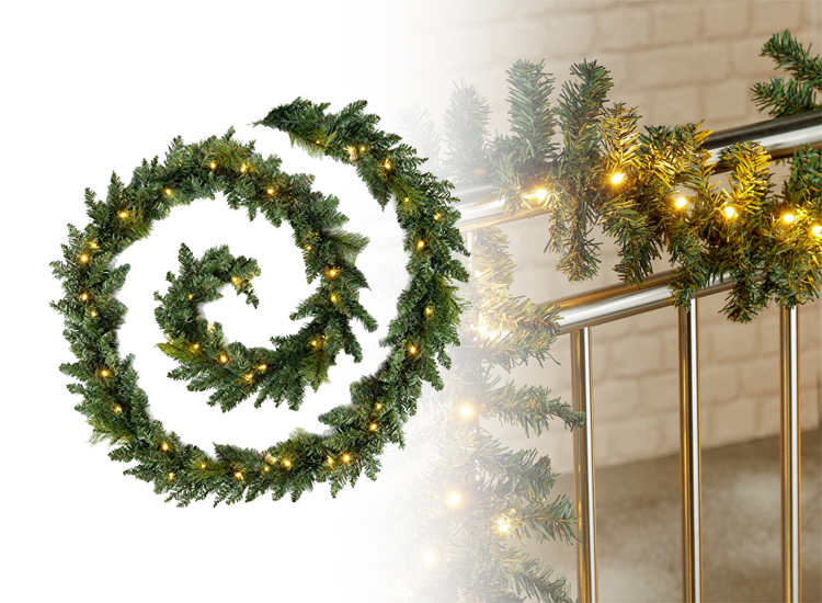 Deal Donkey - Kerstslinger Met Verlichting - 270 Cm Deal Donkey - Kerstslinger Met Verlichting - 270 Cm