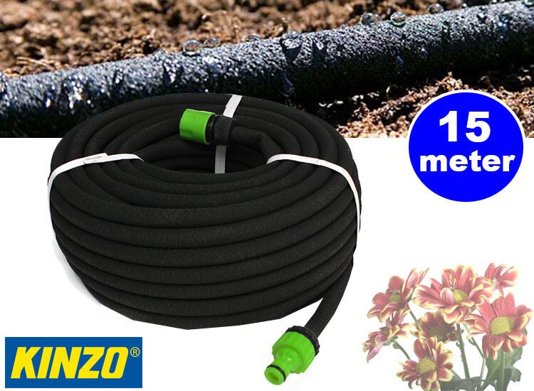 Deal Donkey - Kinzo Druppelslang 15M - Waterbesparing Van 50%