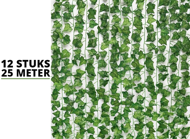 Deal Donkey - Klimop Slinger - 12 Stuks - 25 Meter - Kunstplant Deal Donkey - Klimop Slinger - 12 Stuks - 25 Meter - Kunstplant