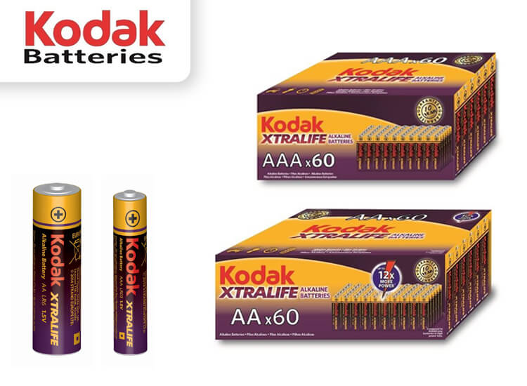 Deal Donkey - Kodak Alkaline Xtralife Batterijen - 60 Stuks
