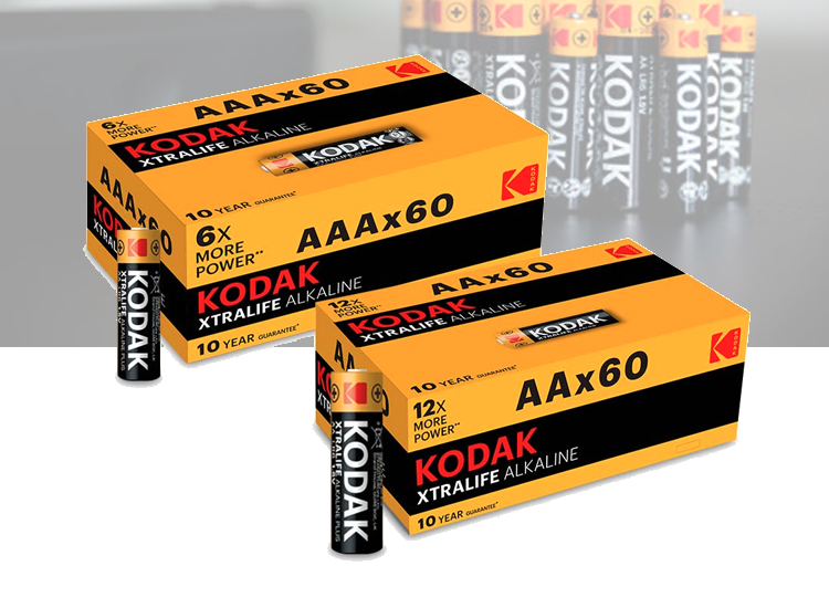 Deal Donkey - Kodak Xtralife Batterijen - 60-Pack - Aa Of Aaa