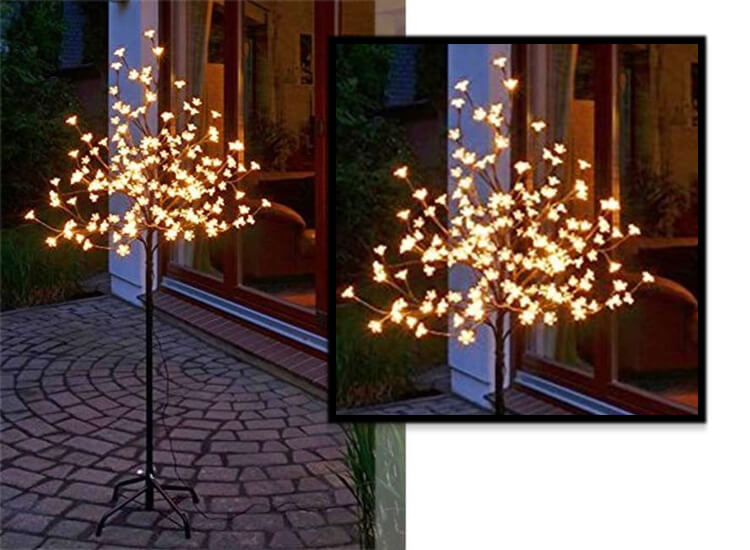 Deal Donkey - Led Lichtboom Met Kersenbloesem - 180 Verlichte Bloesems Met Warm-Wit Licht