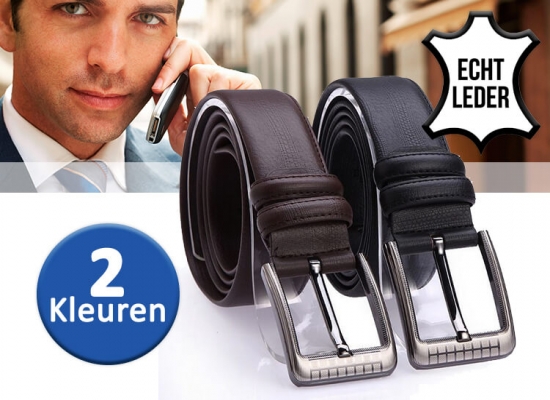 Deal Donkey - Lederen Herenriemen - 2 Stuks