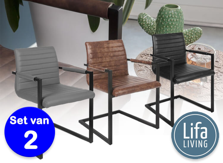 Deal Donkey - Lifa Living Swinger Stoel: Set Van 2