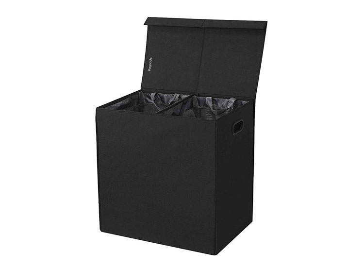 Deal Donkey - Lifegoods Wasmand - Opvouwbaar - 2 Compartimenten - 120 Liter - Zwart Deal Donkey - Lifegoods Wasmand - Opvouwbaar - 2 Compartimenten - 120 Liter - Zwart