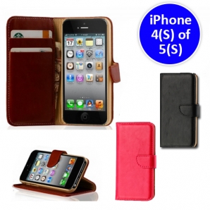 Deal Donkey - Luxe Pu Lederen Iphone Wallet In 3 Verschillende Kleuren