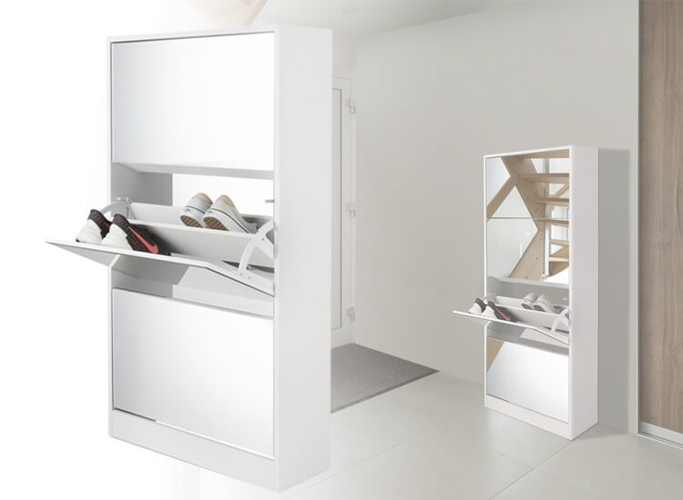 Deal Donkey - Luxe Schoenenkast Met Spiegel - Keuze Uit 3 Of 4 Lades Deal Donkey - Luxe Schoenenkast Met Spiegel - Keuze Uit 3 Of 4 Lades
