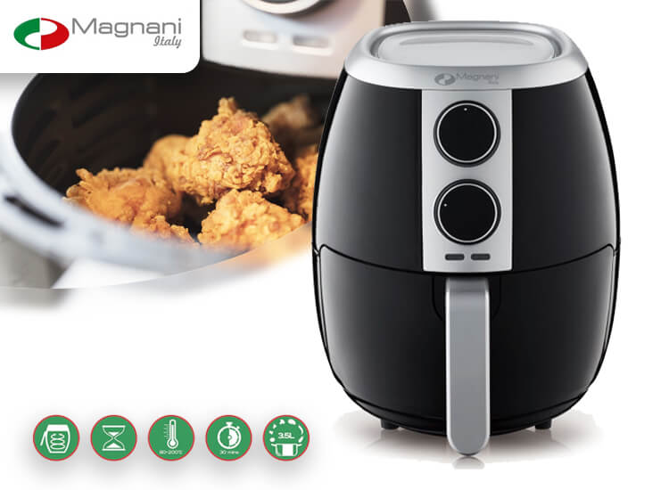 Deal Donkey - Magnani Air Fryer Xl - Maak Heerlijke Snacks Zonder Vet Of Olie