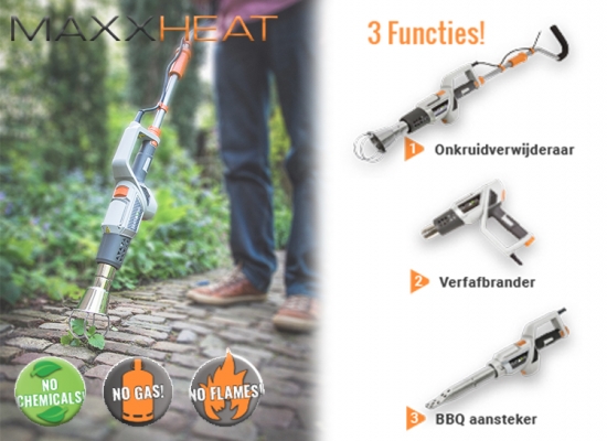 Deal Donkey - Maxx Heat Huis- En Tuingereedschap; Onkruidverdelger, Verfafbrander En Bbq-Aansteker In ééN Deal Donkey - Maxx Heat Huis- En Tuingereedschap; Onkruidverdelger, Verfafbrander En Bbq-Aansteker In ééN