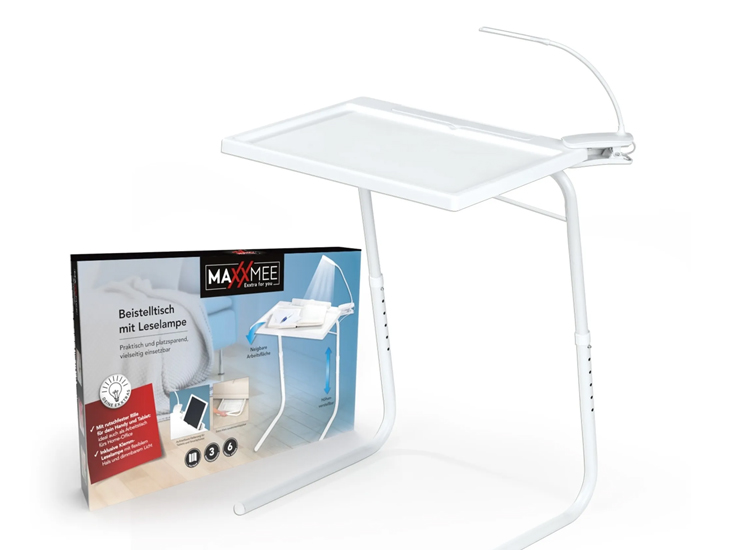 Deal Donkey - Maxxmee Inklaptafel Met Bureaulamp - Wit Deal Donkey - Maxxmee Inklaptafel Met Bureaulamp - Wit