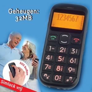 Deal Donkey - Mobiele Telefoon Voor Senioren Met Sos-functie Deal Donkey - Mobiele Telefoon Voor Senioren Met Sos-functie
