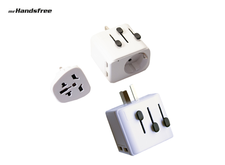 Deal Donkey - Mr Handsfree Dual Travel Adapter - Universeel - Duta 20 Deal Donkey - Mr Handsfree Dual Travel Adapter - Universeel - Duta 20