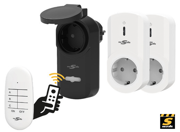 Deal Donkey - Mr Safe Draadloze Stopcontactenset - Met Afstandsbediening (Met Randaarde) Deal Donkey - Mr Safe Draadloze Stopcontactenset - Met Afstandsbediening (Met Randaarde)