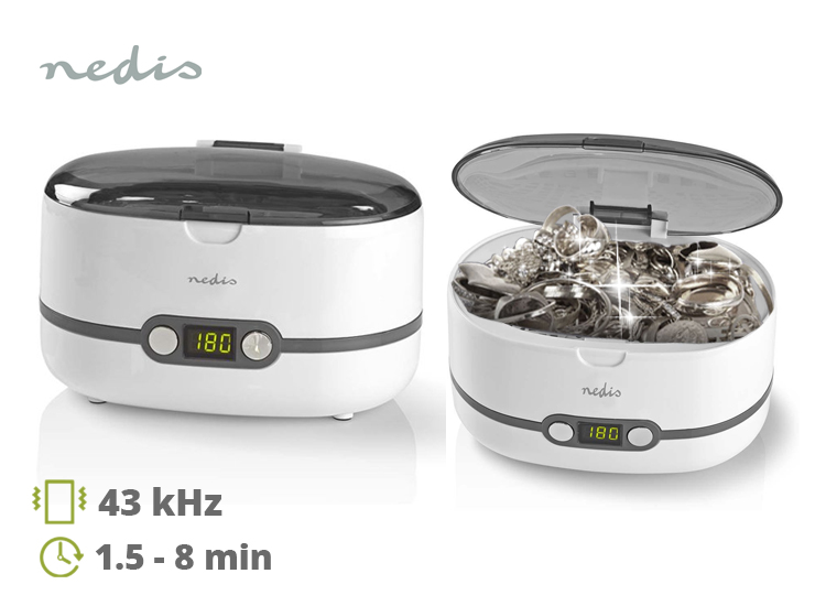 Deal Donkey - Nedis Juwelenreiniger - 600 Ml - Met Digitale Timer Deal Donkey - Nedis Juwelenreiniger - 600 Ml - Met Digitale Timer