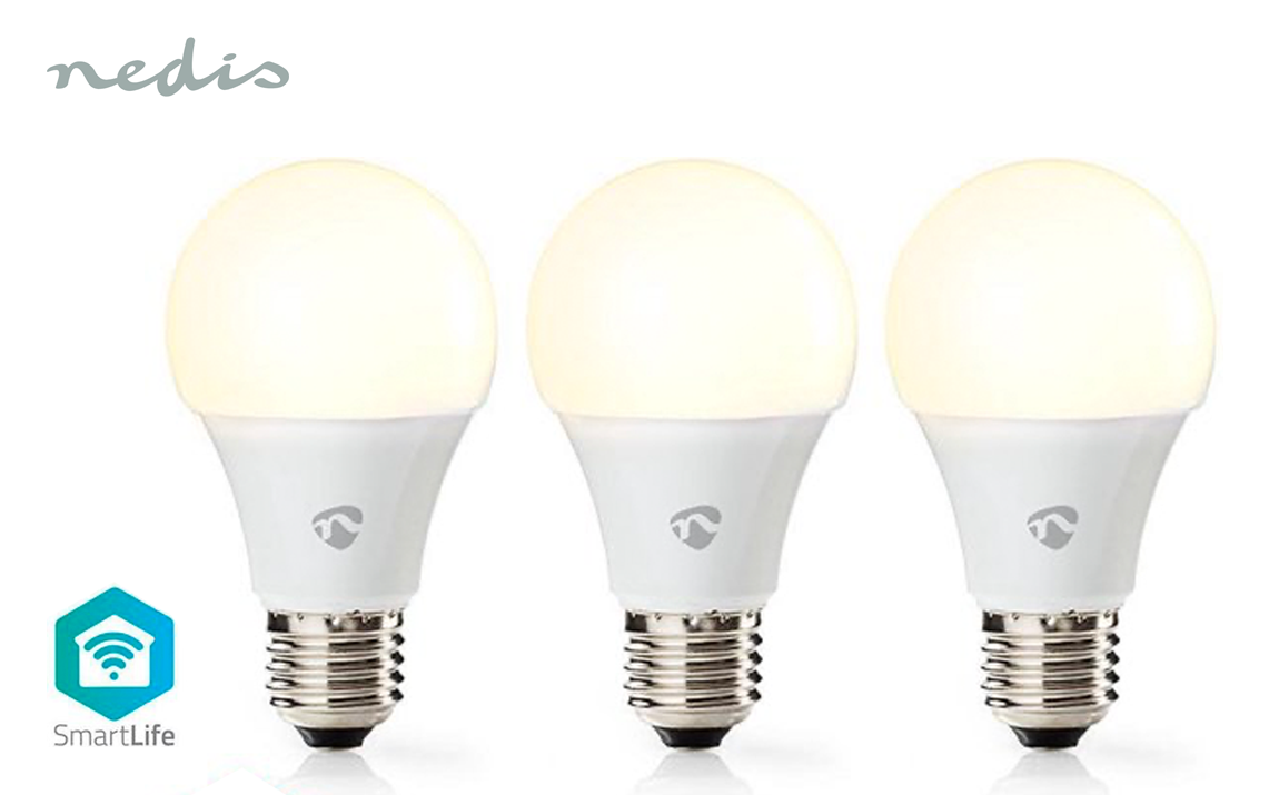 Deal Donkey - Nedis Wi-Fi Smart Led-Lamp | Warm Wit | E27 | 3-Pack Deal Donkey - Nedis Wi-Fi Smart Led-Lamp | Warm Wit | E27 | 3-Pack