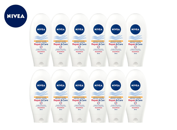 Deal Donkey - Nivea Handcreme Repair & Care - 12X 100Ml Deal Donkey - Nivea Handcreme Repair & Care - 12X 100Ml