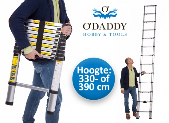 Deal Donkey - O'daddy Telescopische Ladder (330 Of 390 Cm) Deal Donkey - O'daddy Telescopische Ladder (330 Of 390 Cm)