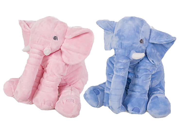 Deal Donkey - Olifant Xl Knuffel - Keuze Uit Roze Of Blauw