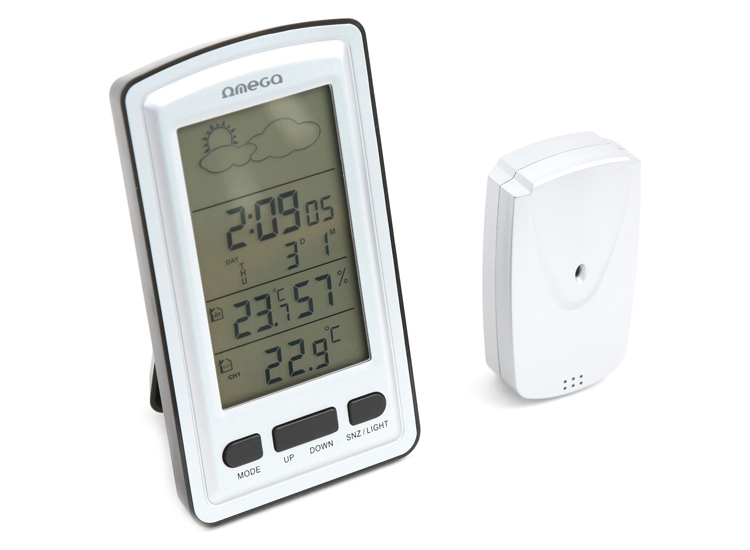 Deal Donkey - Omega Draadloos Weerstation - Binnen/Buitentemperatuur - Weersvooorspelling Deal Donkey - Omega Draadloos Weerstation - Binnen/Buitentemperatuur - Weersvooorspelling