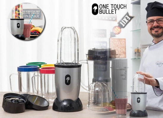 Deal Donkey - One Touch Bullet Chromen Blender - Eenvoudig En Zeer Compleet