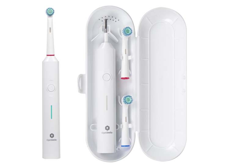 Deal Donkey - Optismile Elektrische Tandenborstel Met Timer - Incl. 2 Opzetstukken Deal Donkey - Optismile Elektrische Tandenborstel Met Timer - Incl. 2 Opzetstukken