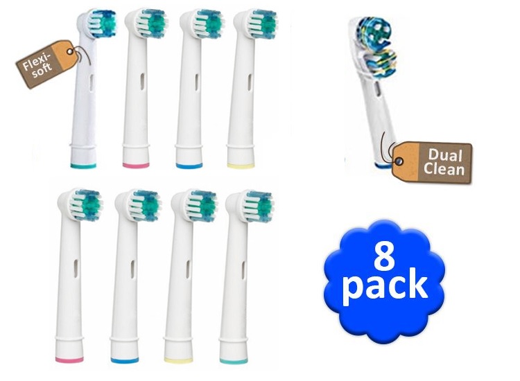 Deal Donkey - Opzetborstels - 8 Stuks - Geschikt Voor Oral-B / Braun Tandenborstels Deal Donkey - Opzetborstels - 8 Stuks - Geschikt Voor Oral-B / Braun Tandenborstels