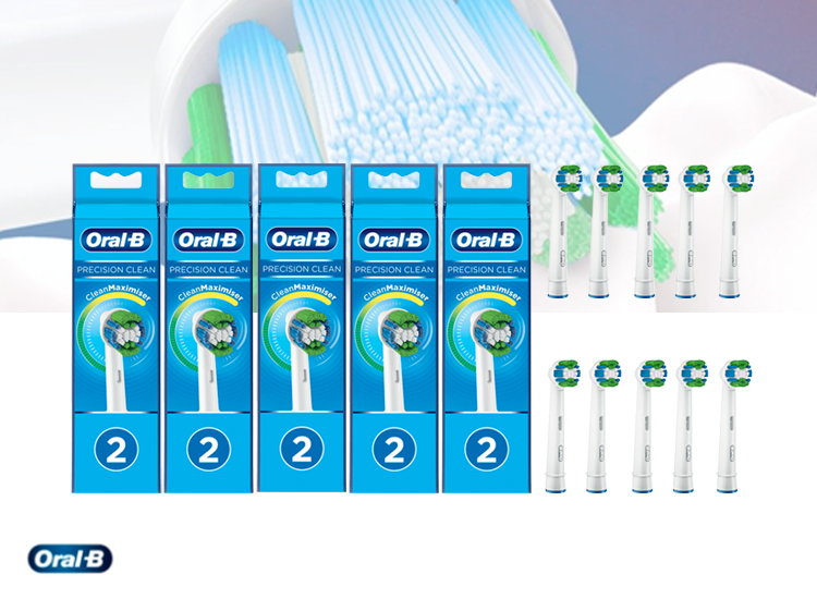 Deal Donkey - Oral-B Opzetborstels Precision Clean - Set Van 10 Opzetborstels