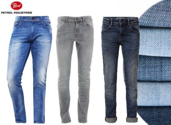 Deal Donkey - Petrol Industries Heren Jeans - Stoere Ripped En Repaired Slim-Fit Denim Deal Donkey - Petrol Industries Heren Jeans - Stoere Ripped En Repaired Slim-Fit Denim