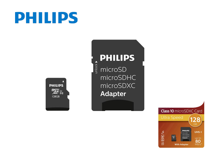 Deal Donkey - Philips Micro Sdxc 128Gb Uhs-1 U1 Met Adapter Deal Donkey - Philips Micro Sdxc 128Gb Uhs-1 U1 Met Adapter