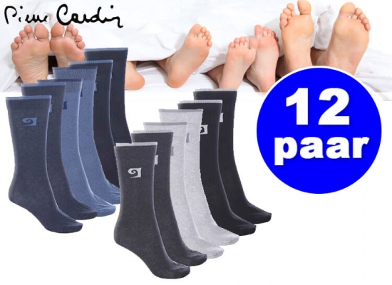 Deal Donkey - Pierre Cardin Herensokken - 12 Paar