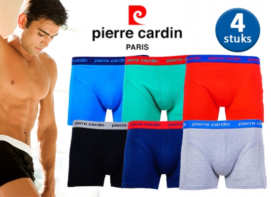 Deal Donkey - Pierre Cardin Katoenen Herenboxers - 4 Stuks Deal Donkey - Pierre Cardin Katoenen Herenboxers - 4 Stuks