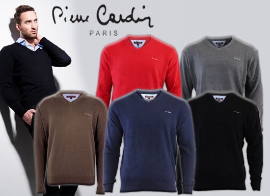 Deal Donkey - Pierre Cardin Stijlvolle V-Hals Pullover