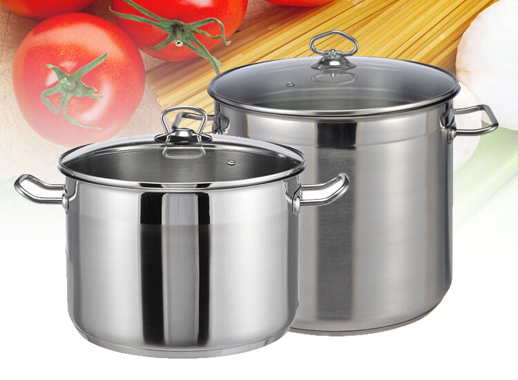 Deal Donkey - Prachtige Grote Rvs Soeppan - 10 Of 15 Liter - Met Glazen Deksel Deal Donkey - Prachtige Grote Rvs Soeppan - 10 Of 15 Liter - Met Glazen Deksel
