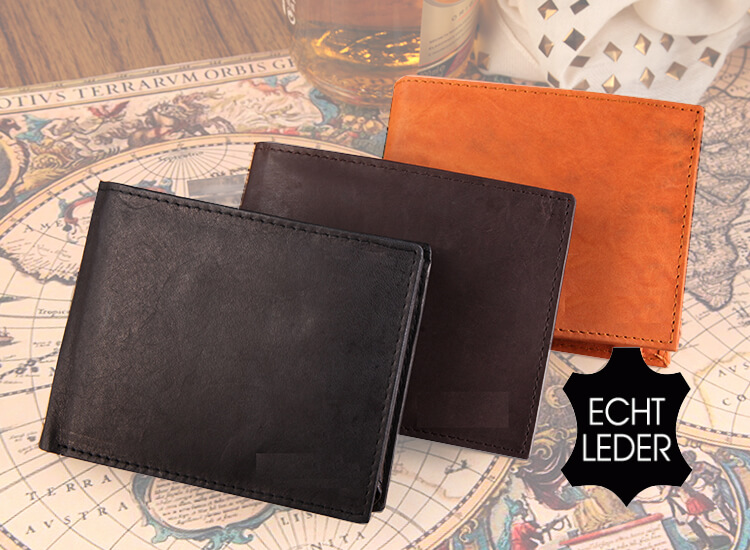 Deal Donkey - Prachtige Heren Portemonnee -100% Leder - Zwart, Navy Of Bruin Deal Donkey - Prachtige Heren Portemonnee -100% Leder - Zwart, Navy Of Bruin