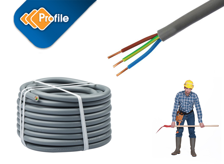 Deal Donkey - Profile Buitenkabel - Xmvk - 3 X 2,5 Mm² - 10 Of 25 Meter Deal Donkey - Profile Buitenkabel - Xmvk - 3 X 2,5 Mm² - 10 Of 25 Meter