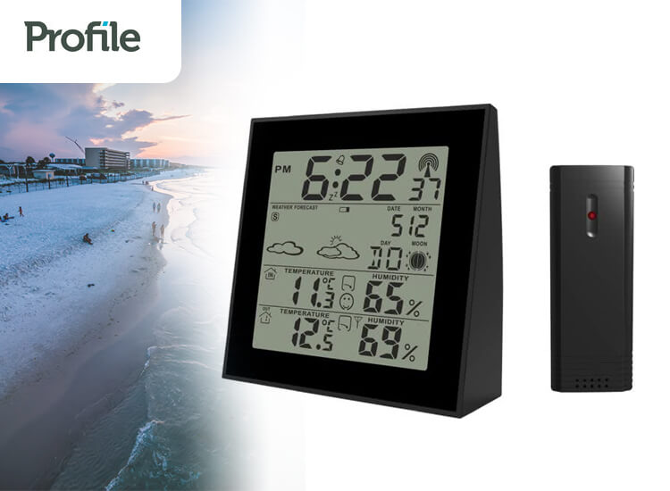 Deal Donkey - Profile Weerstation - Met Weersvoorspelling - Binnen En Buiten Temperatuur Deal Donkey - Profile Weerstation - Met Weersvoorspelling - Binnen En Buiten Temperatuur