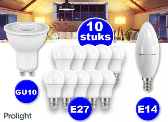 Deal Donkey - Prolight Led Lampen - 10 Stuks Deal Donkey - Prolight Led Lampen - 10 Stuks