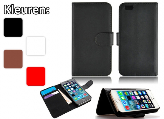 Deal Donkey - Pu Lederen Smartphone Wallet Voor Iphone 4(S)/ 5(S) 6(Plus) Of Samsung S5