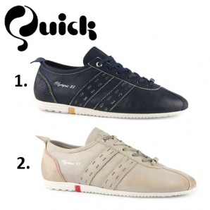 Deal Donkey - Quick Olympic '28 Schoenen In Deep Navy Of Chino Beige Deal Donkey - Quick Olympic '28 Schoenen In Deep Navy Of Chino Beige