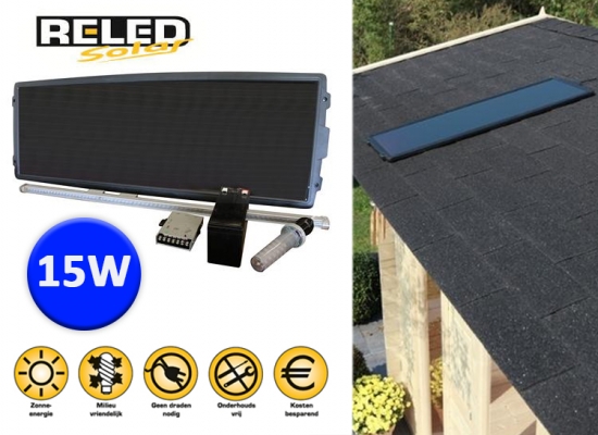 Deal Donkey - Reled Solar 15W A-Si Zonnepaneel Set Deal Donkey - Reled Solar 15W A-Si Zonnepaneel Set
