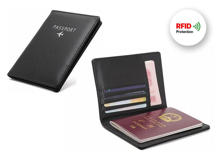 Deal Donkey - Rfid Paspoort Hoes - Kunstleer - Plaats Voor 5 Extra Pasjes Deal Donkey - Rfid Paspoort Hoes - Kunstleer - Plaats Voor 5 Extra Pasjes