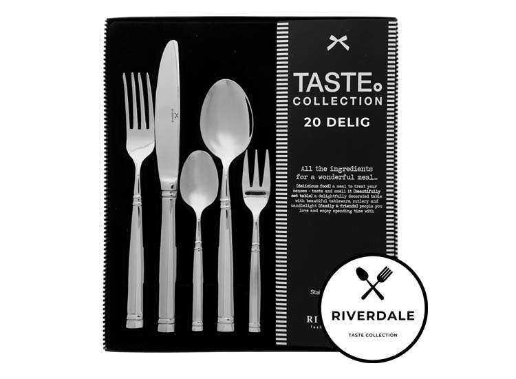 Deal Donkey - Riverdale Pure Bestekset - 20-Delig - Rvs Deal Donkey - Riverdale Pure Bestekset - 20-Delig - Rvs