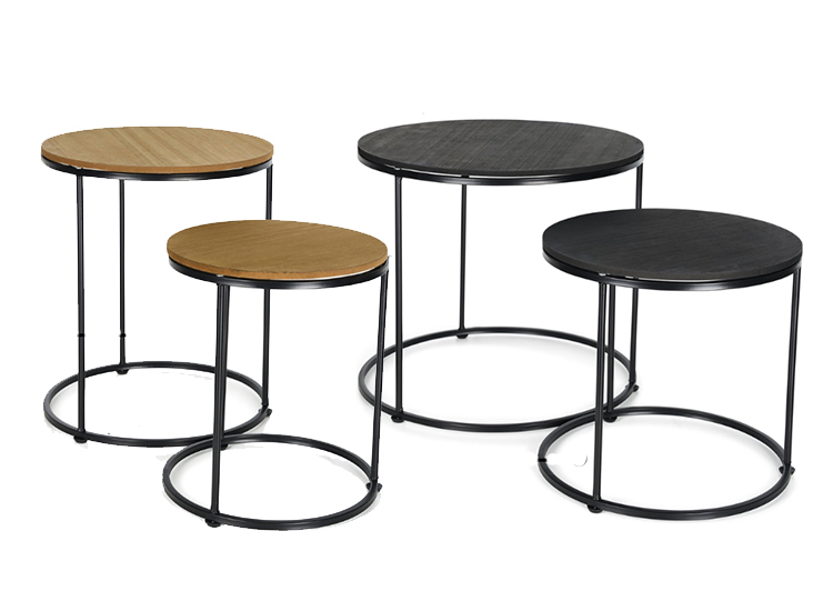 Deal Donkey - Salontafels - Set Van 2 Ronde Salontafels Deal Donkey - Salontafels - Set Van 2 Ronde Salontafels