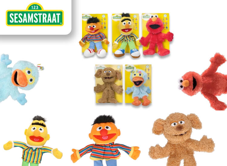 Deal Donkey - Sesamstraat Handpoppen - 5 Stuks Deal Donkey - Sesamstraat Handpoppen - 5 Stuks