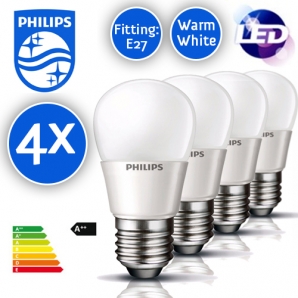 Deal Donkey - Set Van 4 Philips Led Kogellampen Deal Donkey - Set Van 4 Philips Led Kogellampen