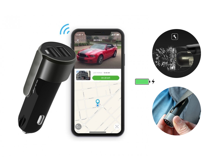 Deal Donkey - Silvergear Car Charger En Gps Tracker In 1